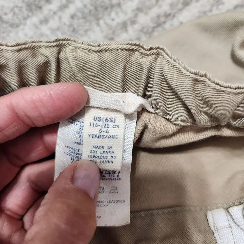 Lands End girls uniform khaki skort size 6 short